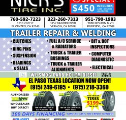  (323) 260-7313 Specialists in Commercial Truck Tires & Truck Retreads